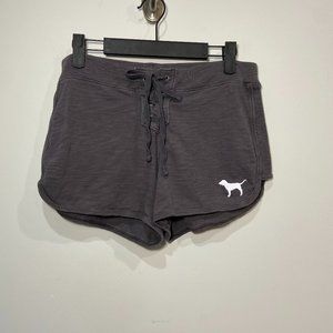 PINK Victoria's Secret Grey Drawstring Shorts Size Small